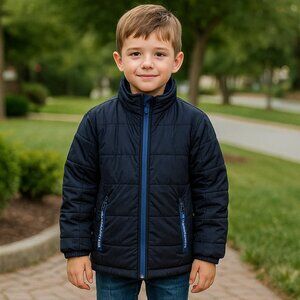 Calvin Klein Boys’ Navy Blue Puffer Jacket Size 7